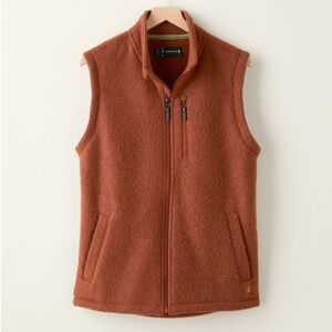 NWT Smartwool Men's Hudson Trail Fleece Vest Size S in Acorn